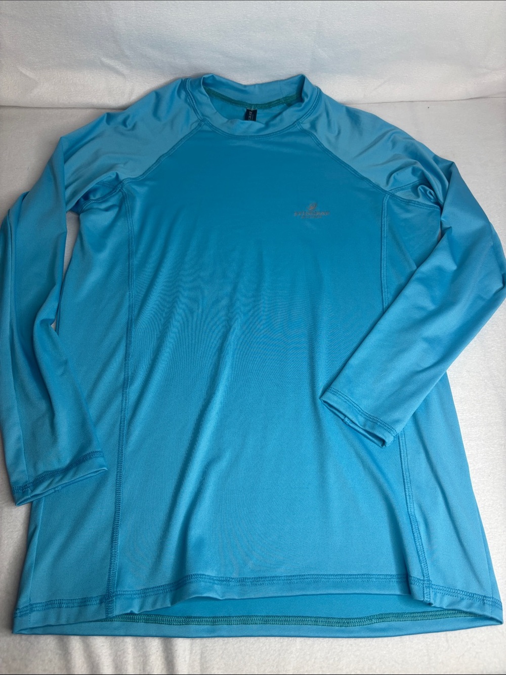 Light Blue Men’s Long-Sleeve Swim Rash Guard